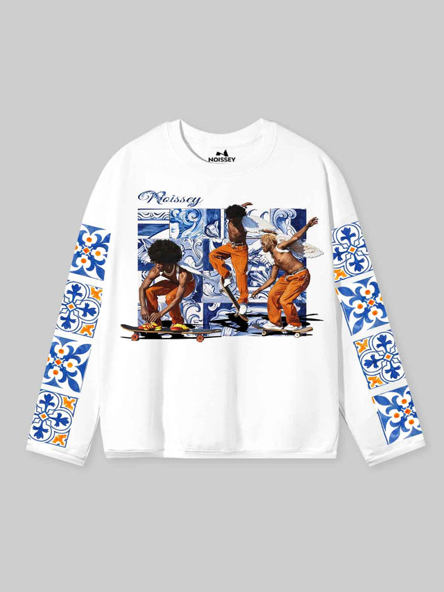 BLUE TILE SKATER LONG SLEEVE