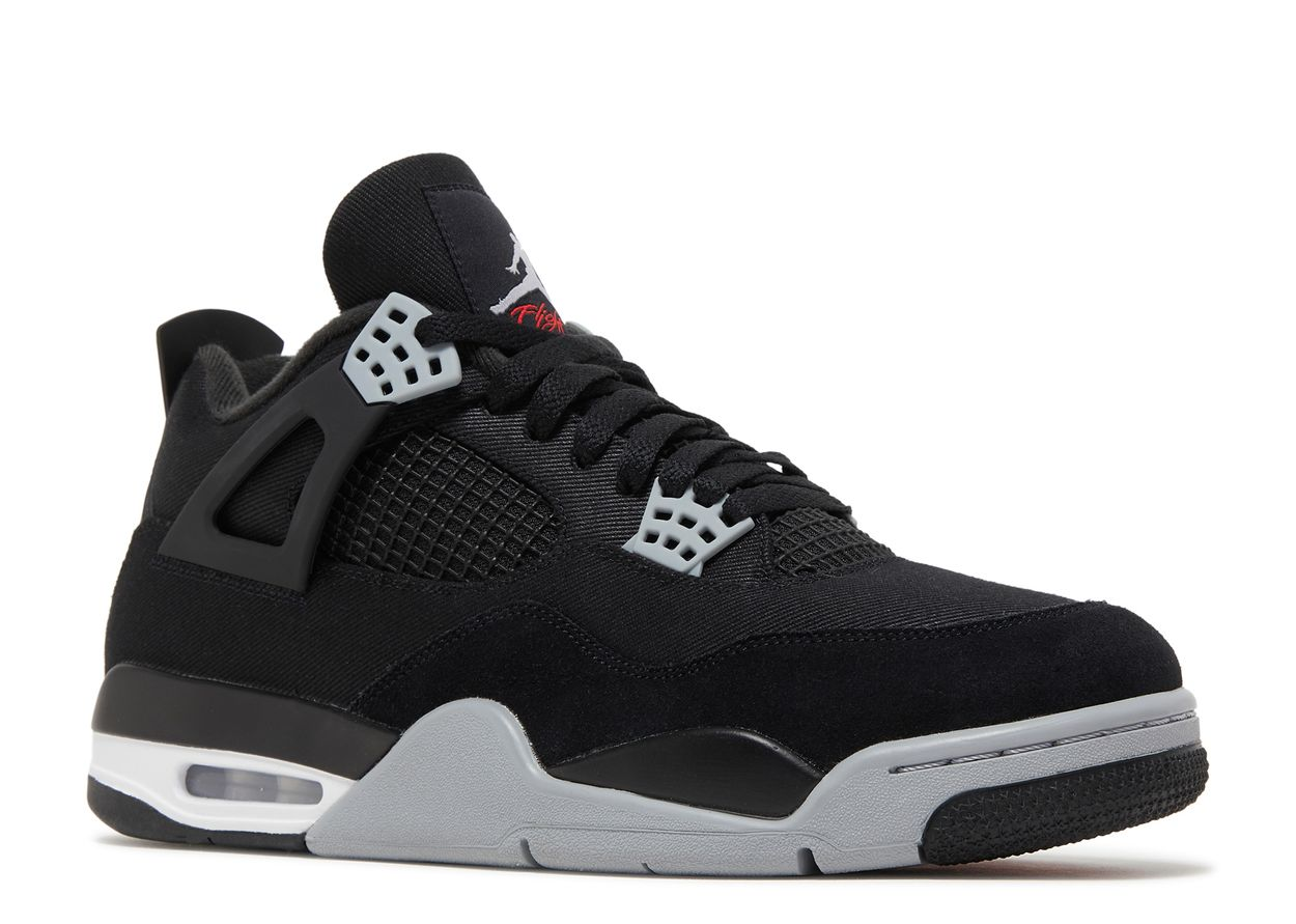 JORDAN 4 RETRO SE BLACK CANVAS