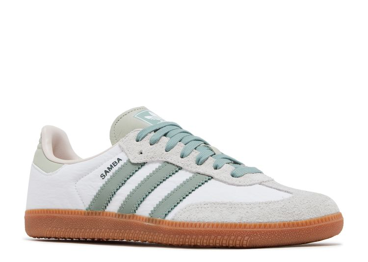 ADIDAS SAMBA SILVER GREEN PUTTY MAUVE