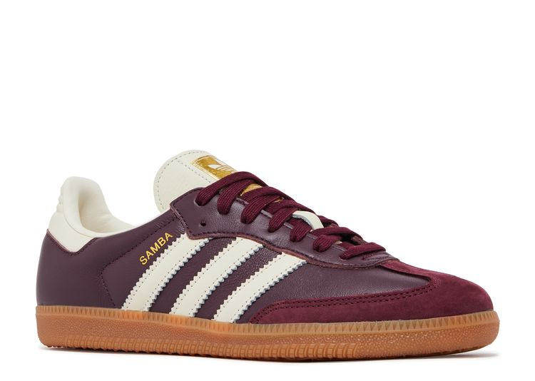 ADIDAS SAMBA OG MAROON GOLD