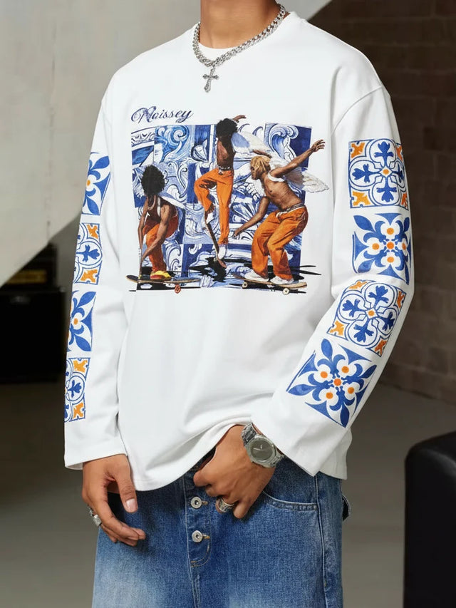 BLUE TILE SKATER LONG SLEEVE