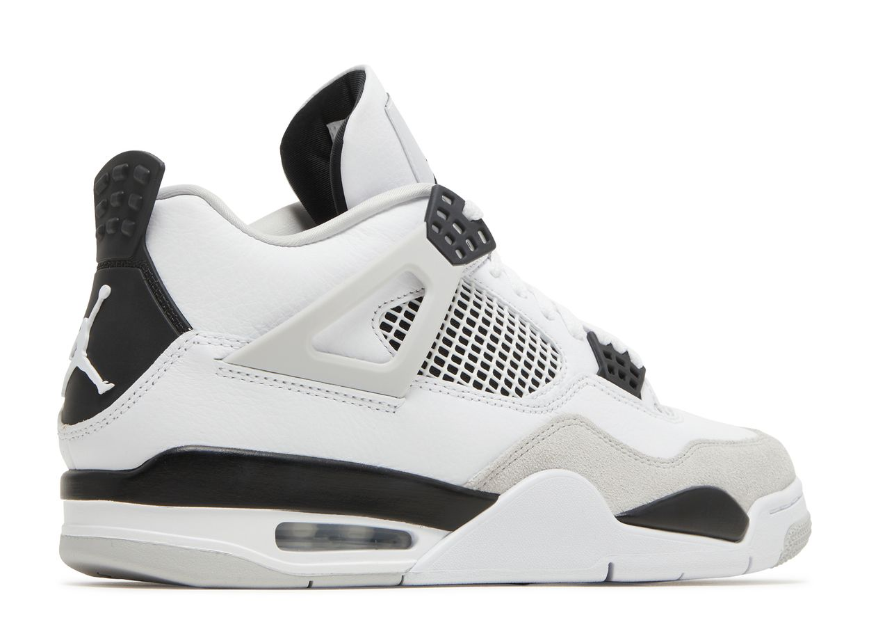 JORDAN 4 RETRO MILITARY BLACK WHITE