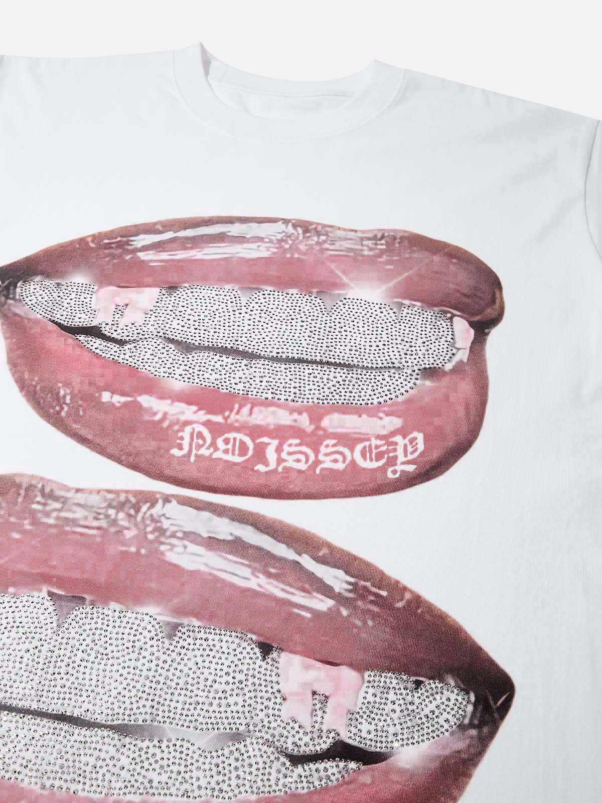 GLITTERING DIAMOND GRILLS T-SHIRT