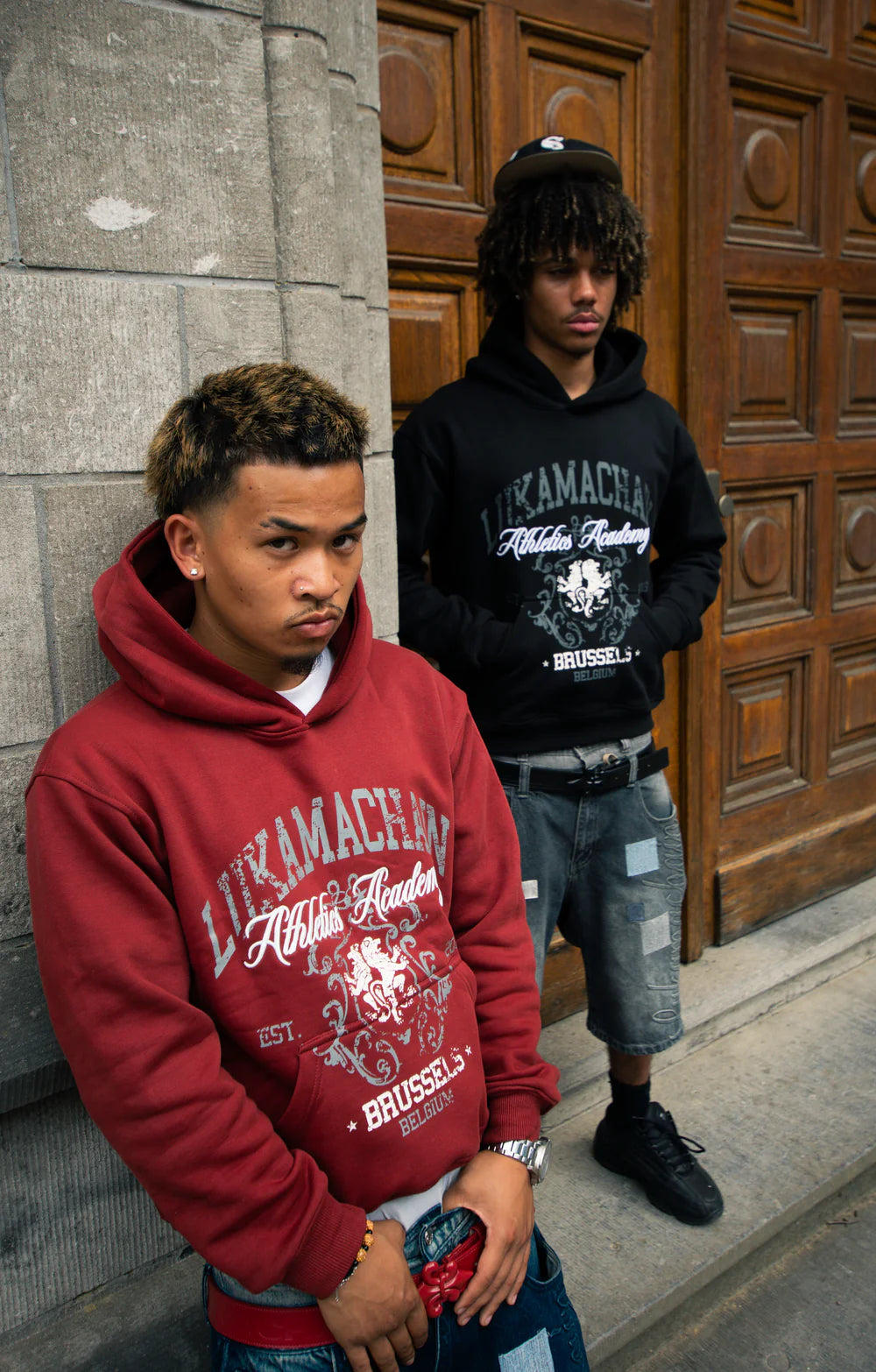 LUKAMACHAIN BRUSSELS HOODIE BORDEAUX