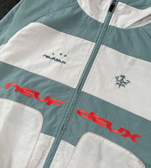 NEUFDEUX DIAMOND RIPSTOP JACKET BLUE