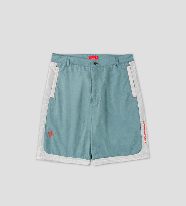 NEUFDEUX DIAMOND RIPSTOP SHORTS BLUE
