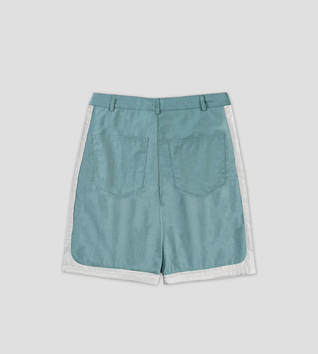 NEUFDEUX DIAMOND RIPSTOP SHORTS BLUE