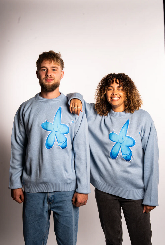 FLOR FANTASTY BLUE KNITWEAR