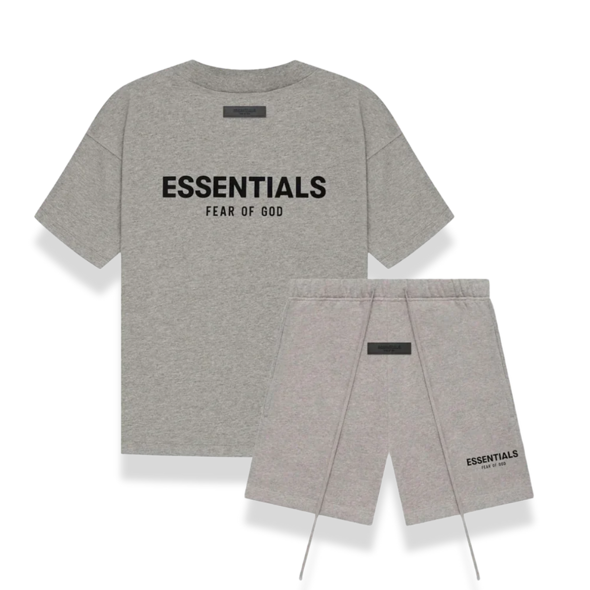 FEAR OF GOD ESSENTIALS DARK OATMEAL SHORTS