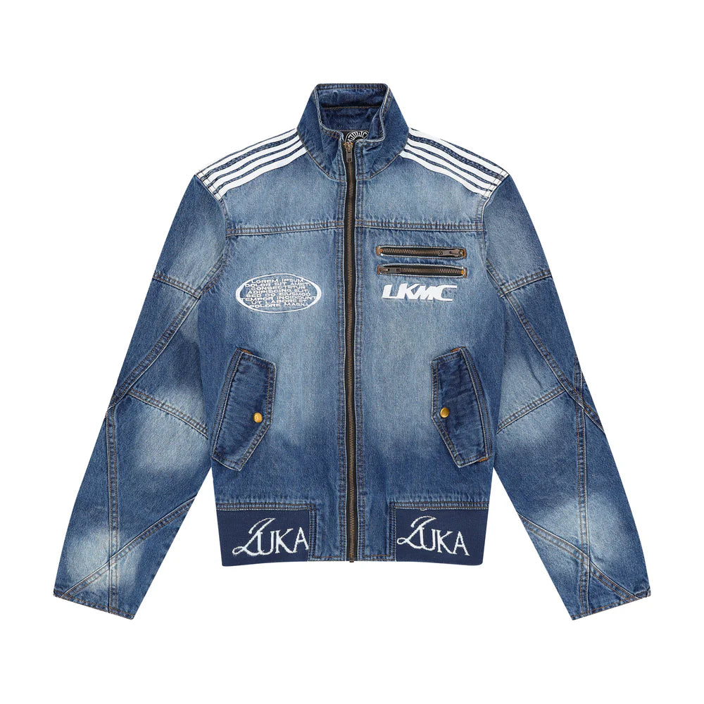 LUKAMACHAIN DENIM JACKET BLUE