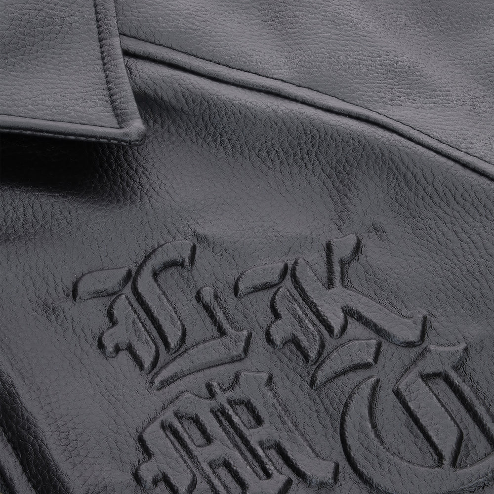 LUKAMACHAIN LEATHER JACKET BLACK