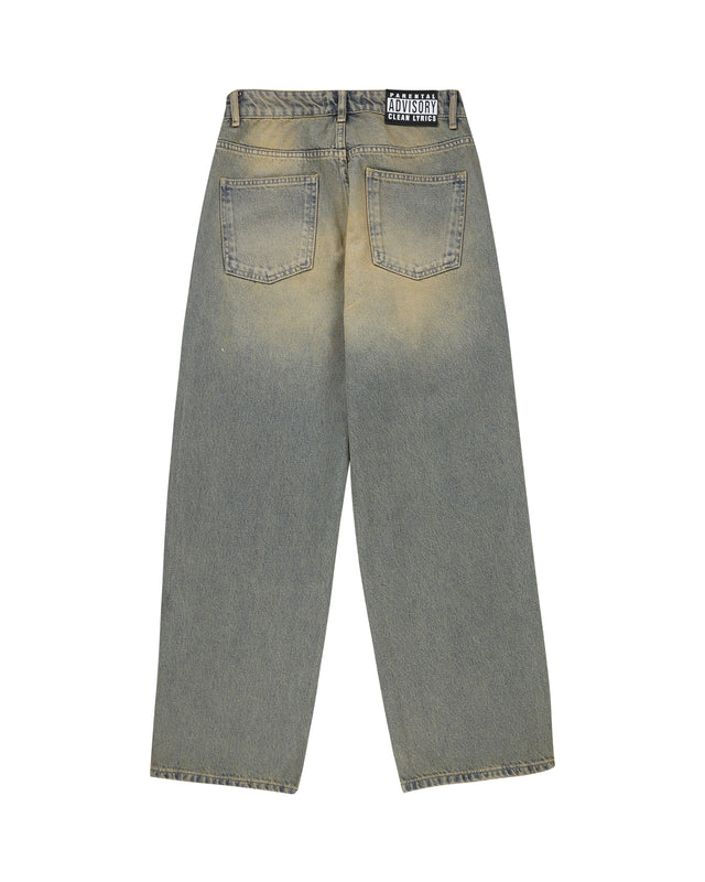 KEEP IT CLEAN LOOSE PANTS RUSTY INDIGO