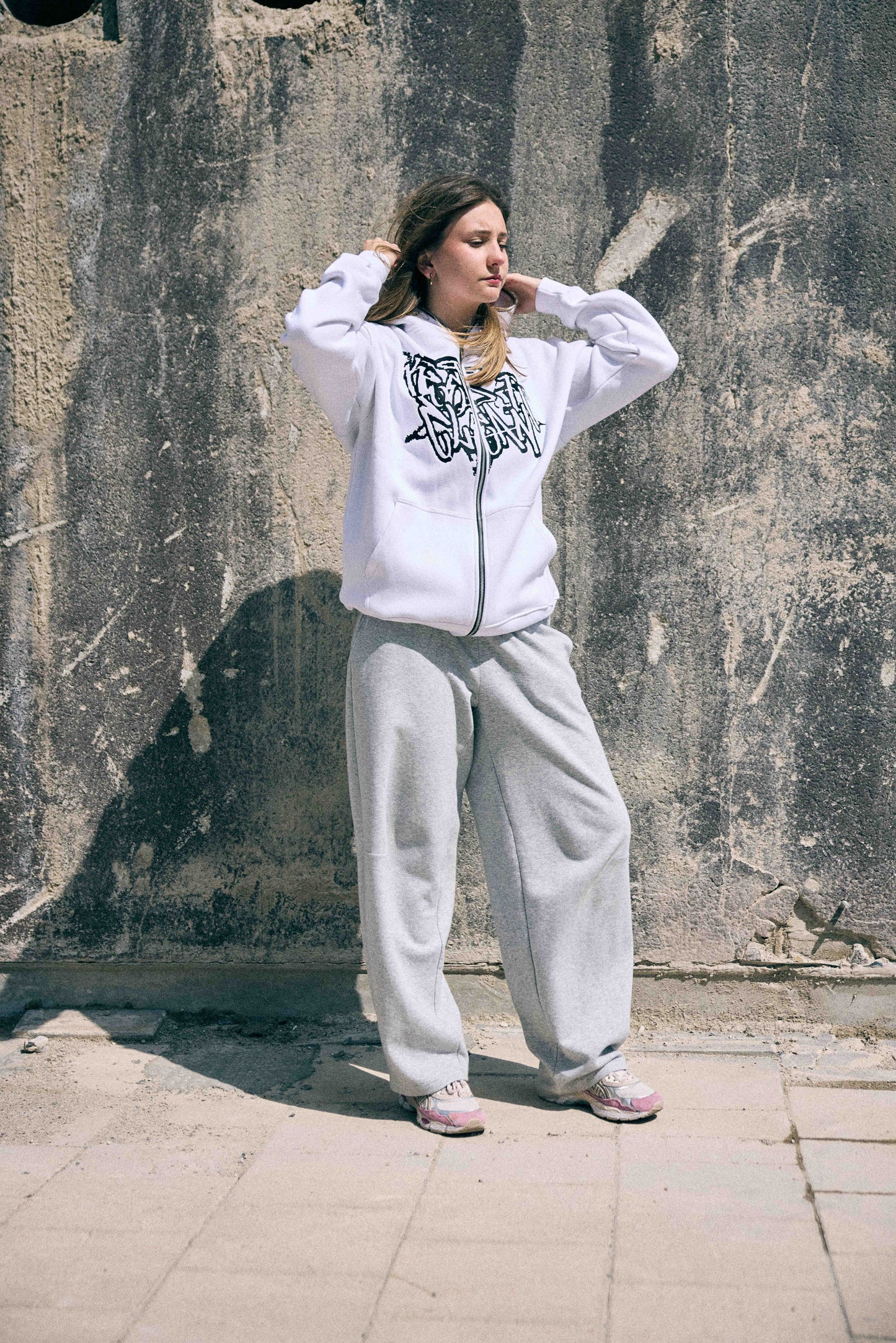 KEEP IT CLEAN STREETCODE FULL ZIPPER WHITE