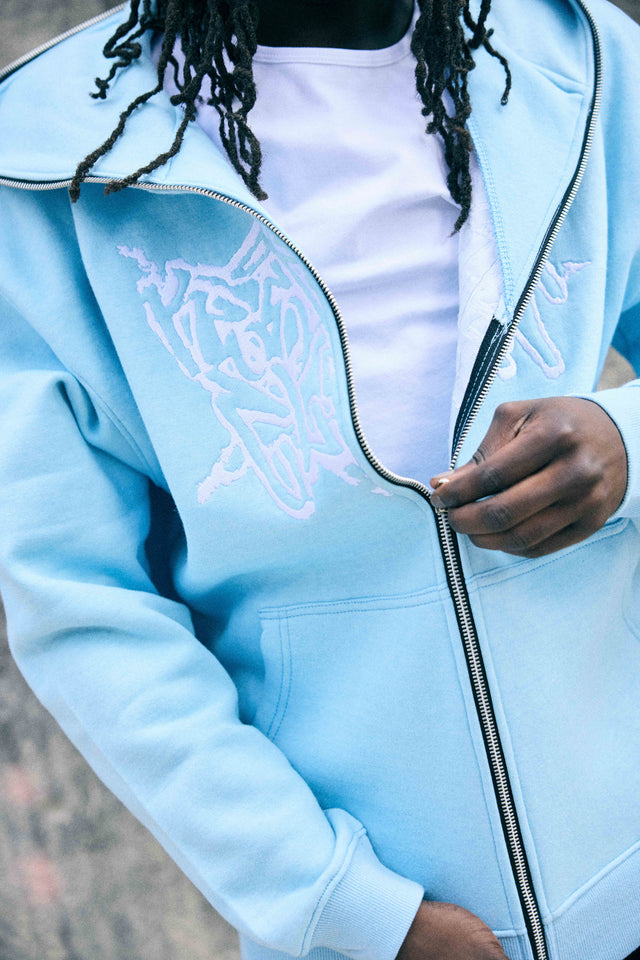 KEEP IT CLEAN STREETCODE FULL ZIPPER BLUE SKY