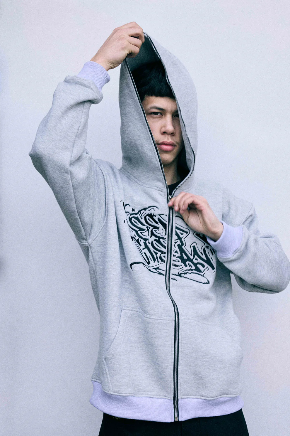 KEEP IT CLEAN SIXT SENSE FULL ZIPPER GREY