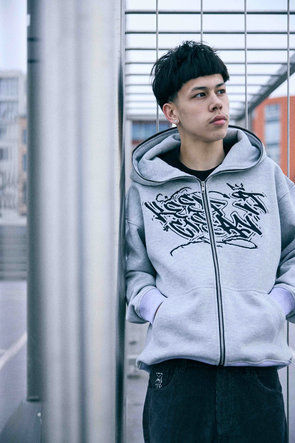 KEEP IT CLEAN SIXT SENSE FULL ZIPPER GREY