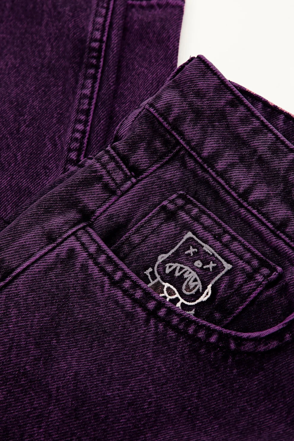 KEEP IT CLEAN LOOSE PANTS PURPLE OVERDYE