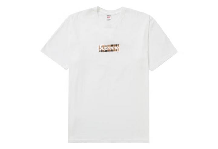 supreme burberry box logo tee