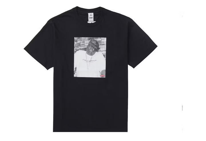 SUPREME X JORDAN BIGGIE T-SHIRT BLACK