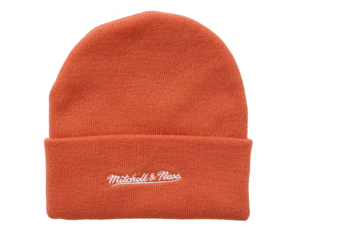 SUPREME MITCHELL & NESS NCAA BEANIE ORANGE
