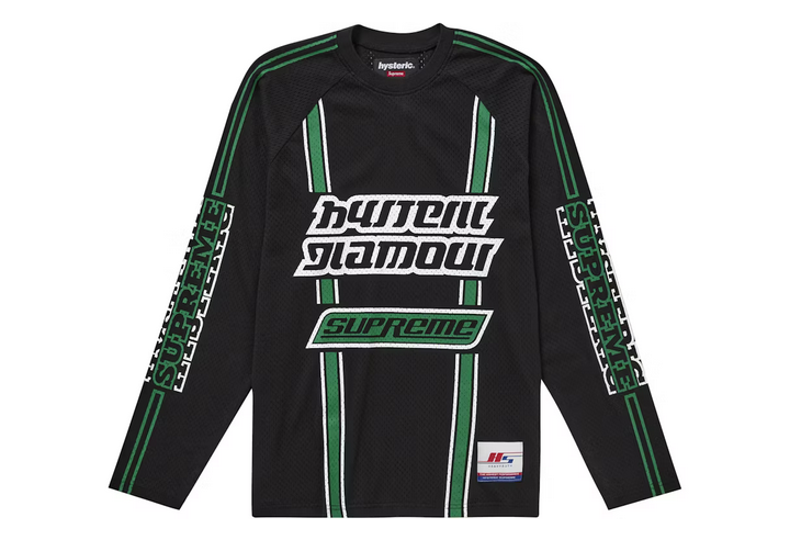 SUPREME HYSTERIC GLAMOUR MESH TOP BLACK