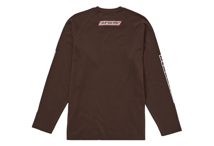 SUPREME HYSTERIC GLAMOUR MESH TOP BROWN
