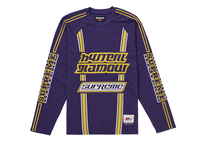 SUPREME HYSTERIC GLAMOUR MESH TOP PURPLE