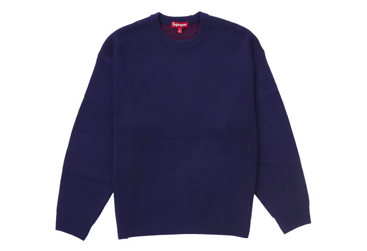SUPREME FUCK MONEY SWEATER NAVY
