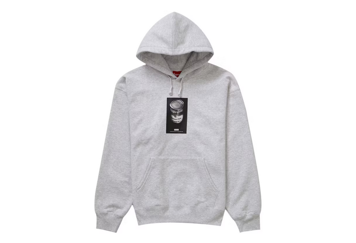 SUPREME SOUP CAN HOODIE GREY