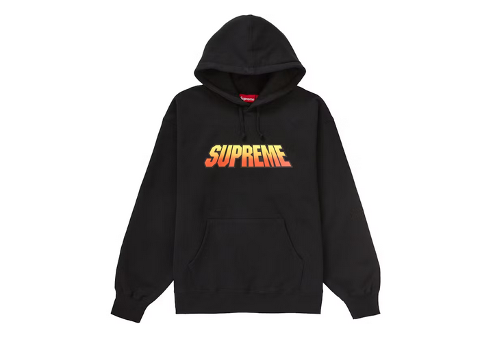 SUPREME GRADIENT HOODIE BLACK