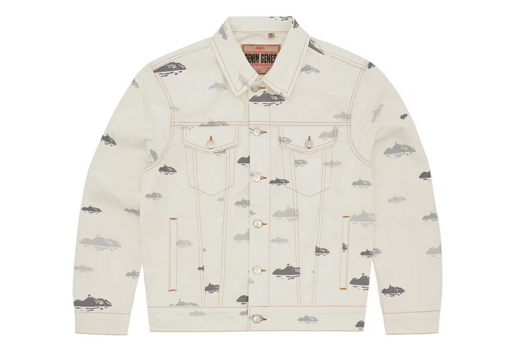 CORTEIZ ALCATRAZ DENIM JACKET WHITE