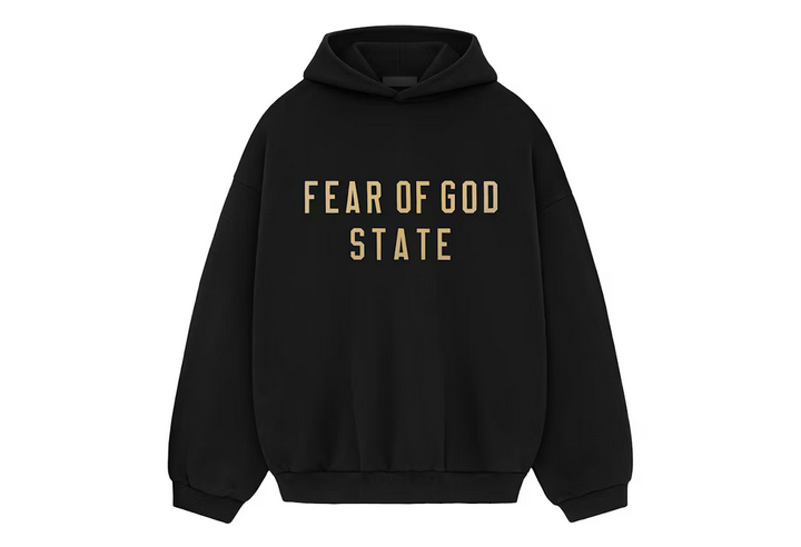 FEAR OF GOD ESSENTIALS FLEECE HOODIE BLACK