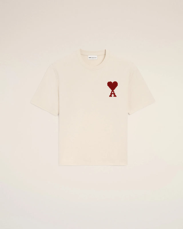AMI PARIS FRIEND OF HEART T-SHIRT OFFWHITE