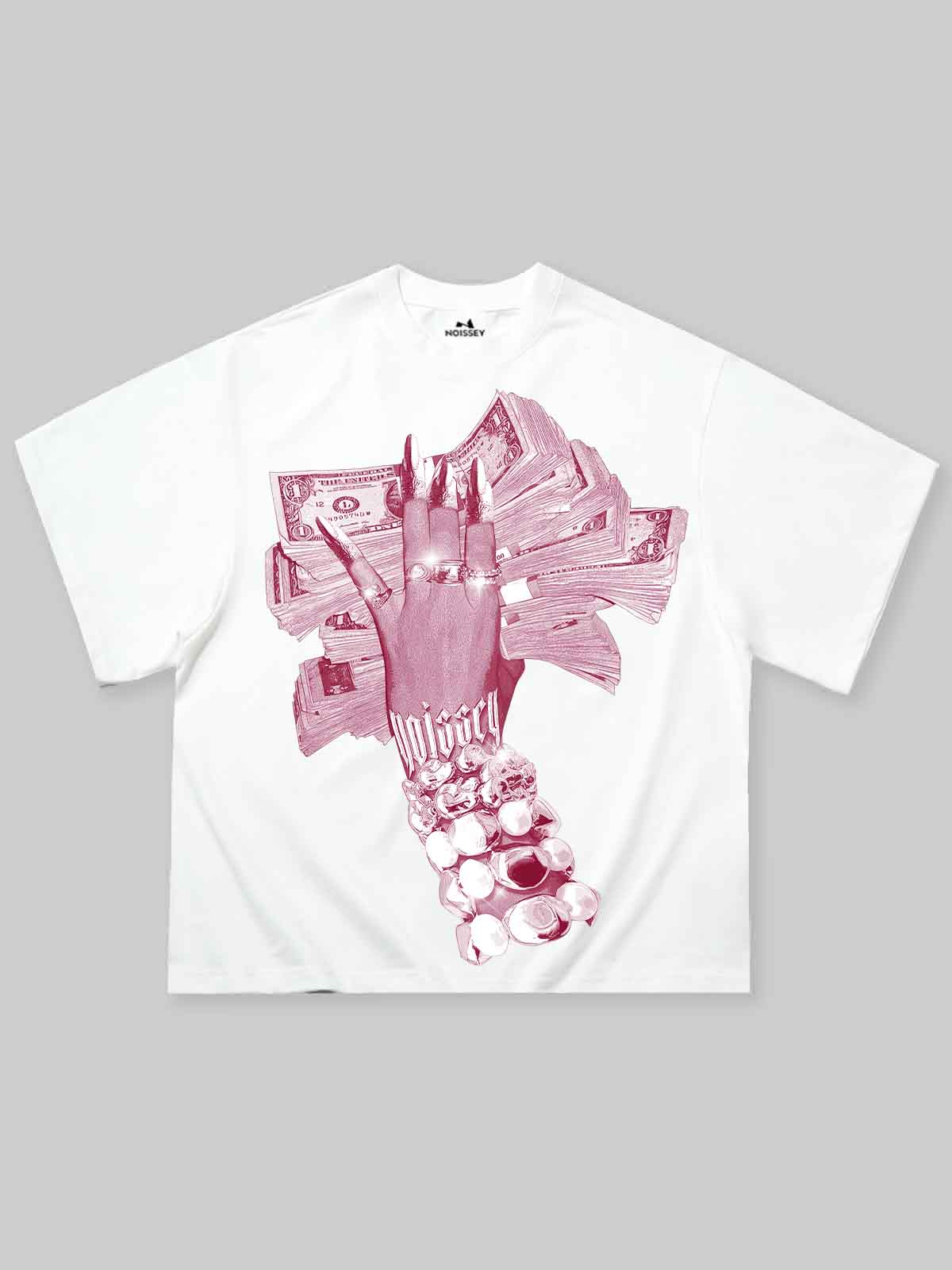 MONEY HOLDING NAIL ART BOXY T-SHIRT
