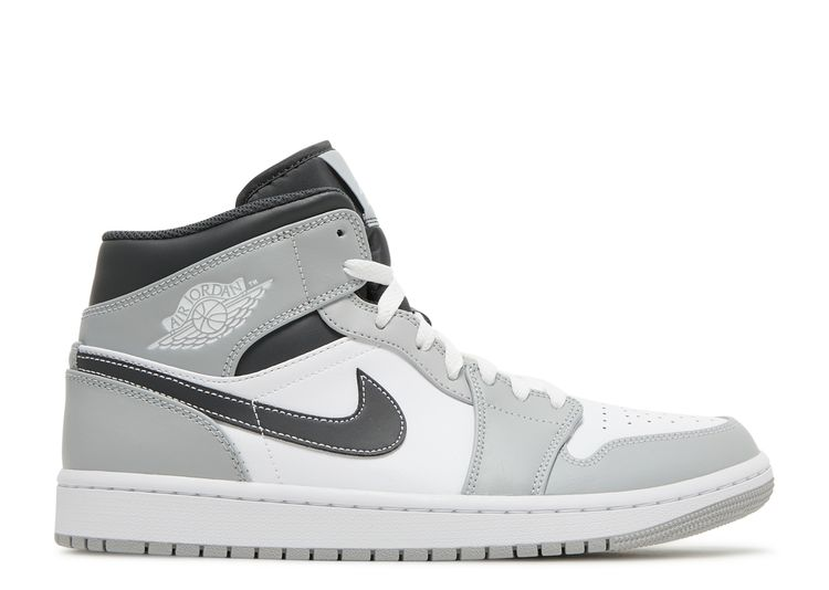 JORDAN 1 MID LIGHT SMOKE GREY
