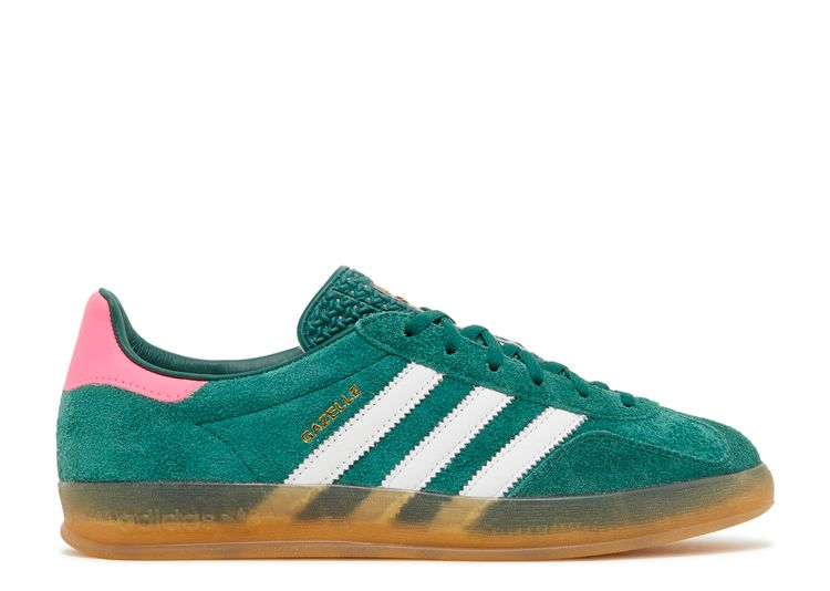 ADIDAS GAZELLE INDOOR GREEN LUCID PINK