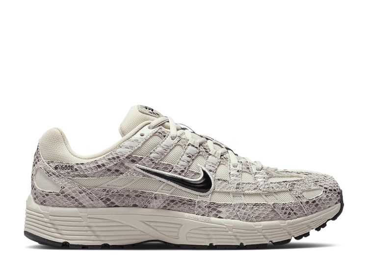 NIKE P-6000 SNAKESKIN LIGHT BONE
