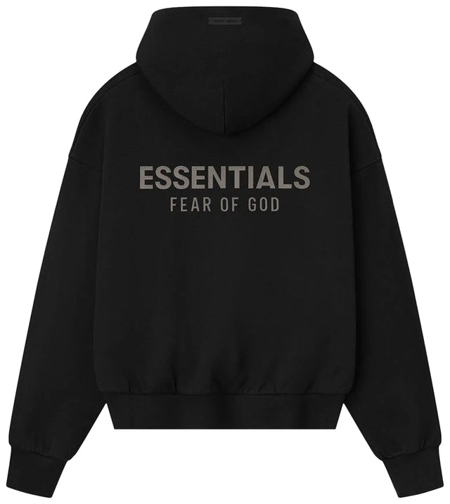 FEAR OF GOD ESSENTIALS HOODIE JET BLACK