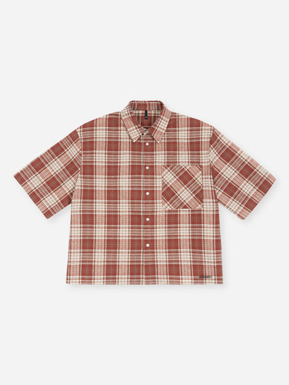 CHECKERED SHIRT RED