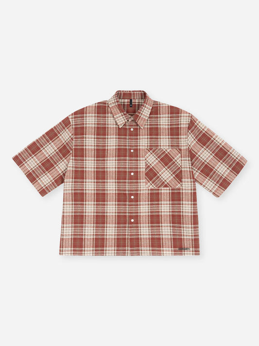 CHECKERED SHIRT RED