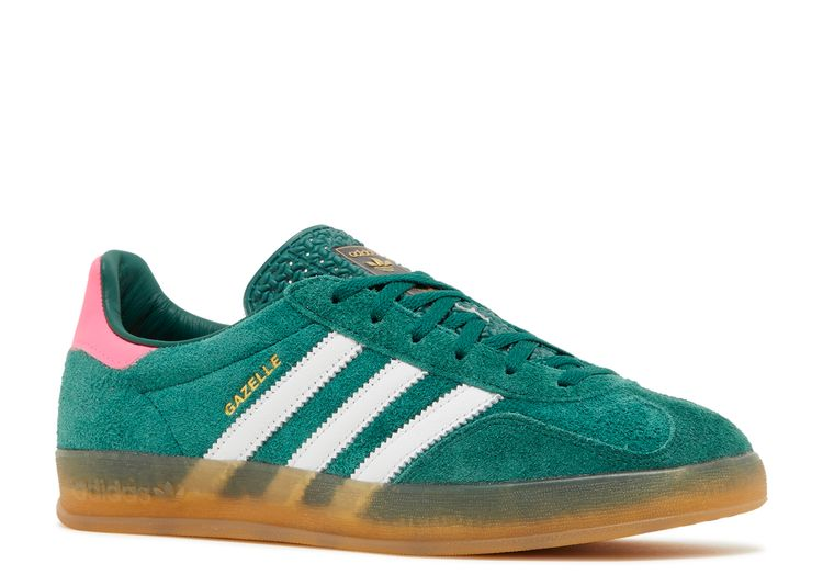 ADIDAS GAZELLE INDOOR GREEN LUCID PINK