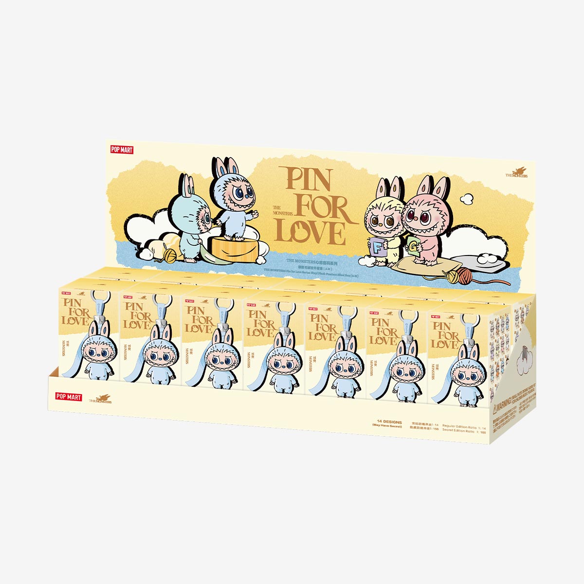 POP MART LABUBU PIN FOR LOVE SINGLE BLIND BOX (A-M)