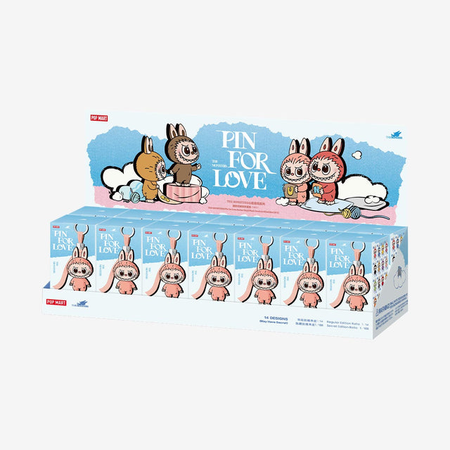 POP MART LABUBU PIN FOR LOVE SINGLE BLIND BOX (N-Z)
