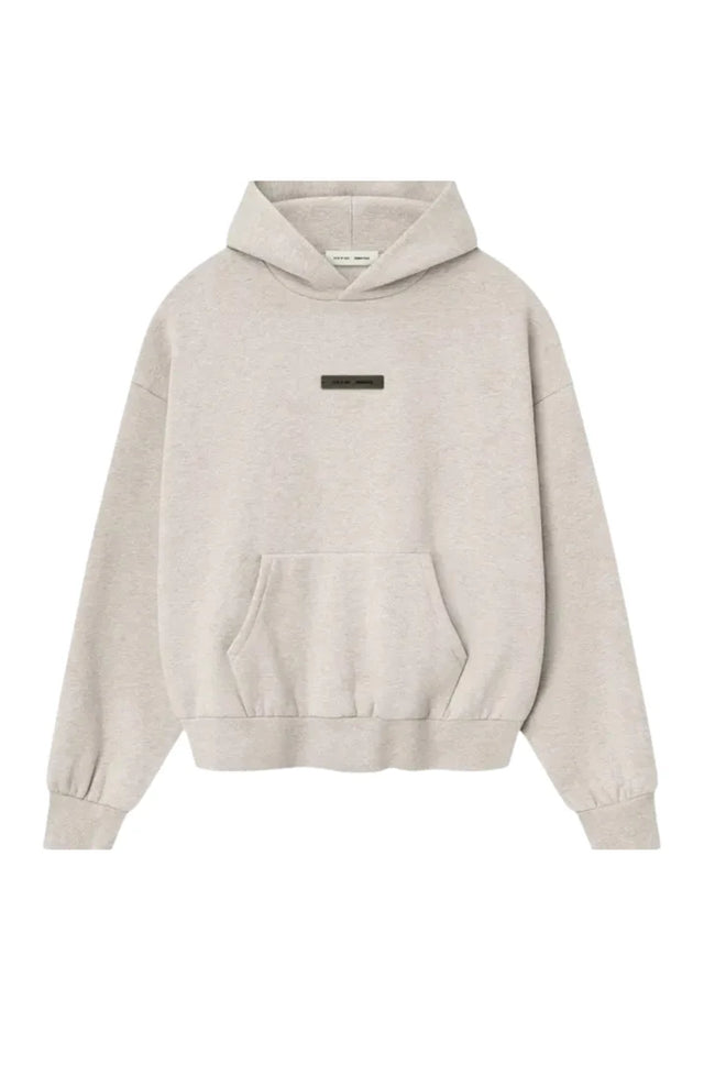 FEAR OF GOD ESSENTIALS HOODIE HEATHER STONE