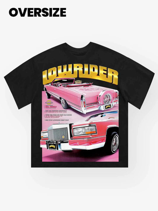 LOWRIDER T-SHIRT BLACK PINK