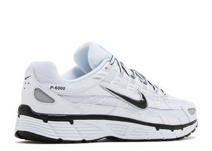 NIKE P-6000 WHITE METALLIC SILVER BLACK