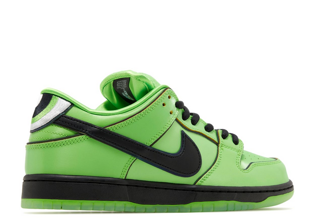 NIKE SB DUNK LOW POWERPUFF GIRLS BUTTERCUP