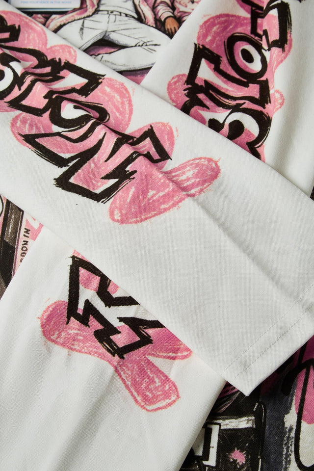 PINK HOONIGAN GRAFITI LONGSLEEVE WHITE