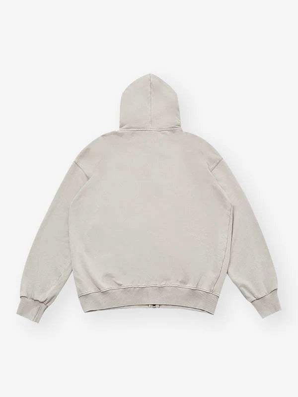 BLACK AND WHTIE LIPS ZIPPER BEIGE