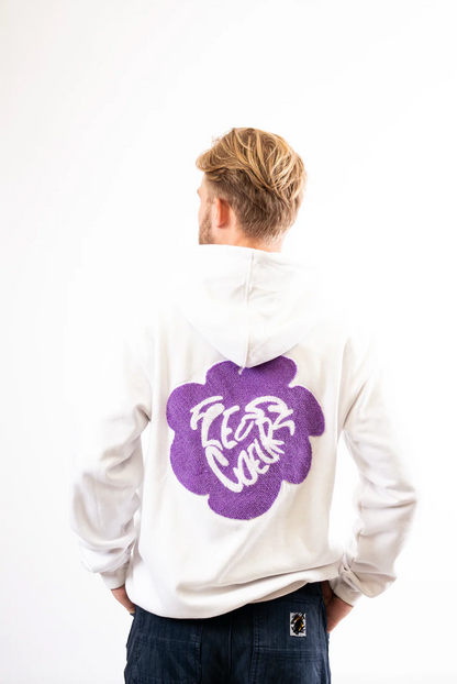 FLOR FANTASTY FLOWER ZIP UP WHITE
